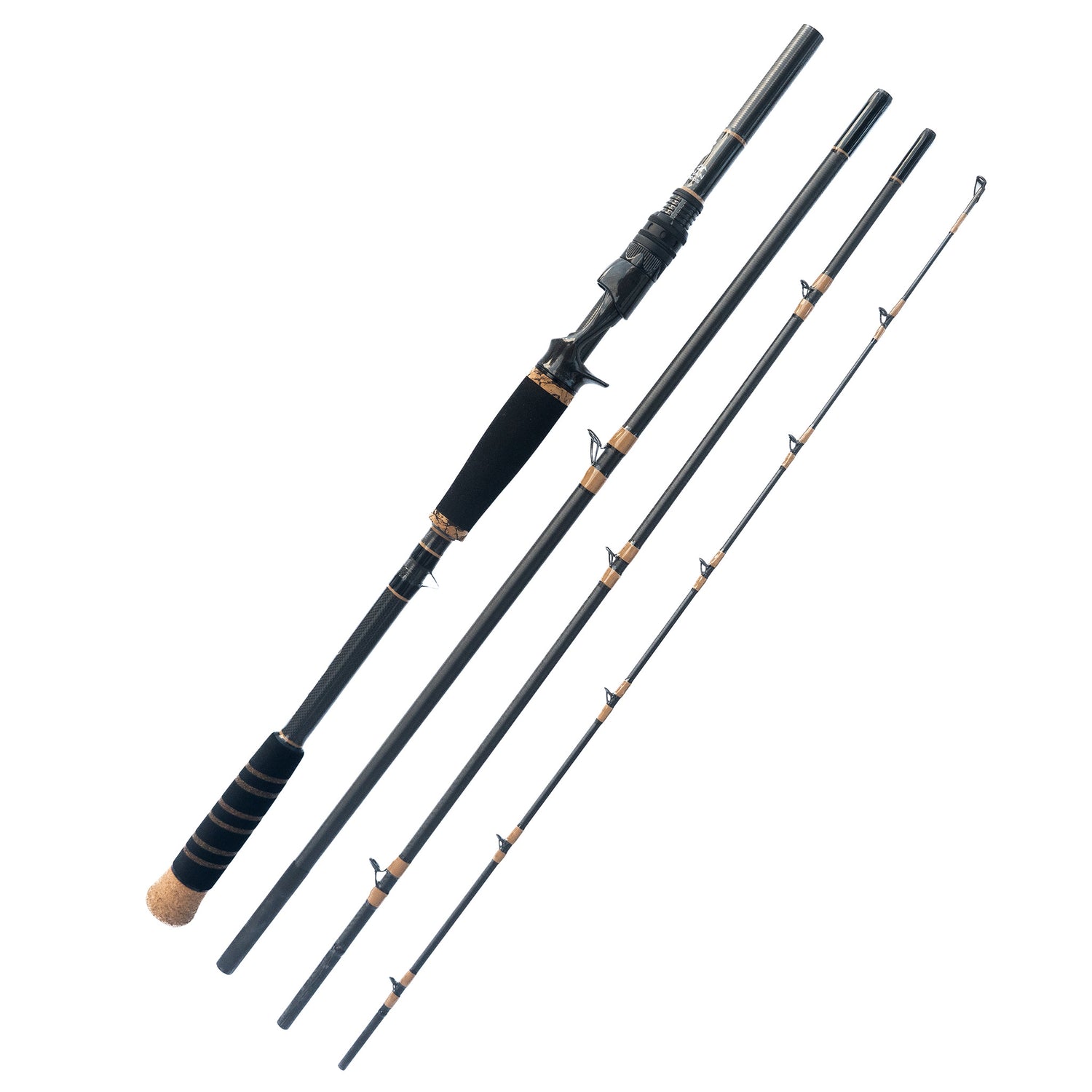 'The Daily' Limited Edition 4-Piece Travel Swimbait Rod Heavy Fast 1-5oz with Travel Case