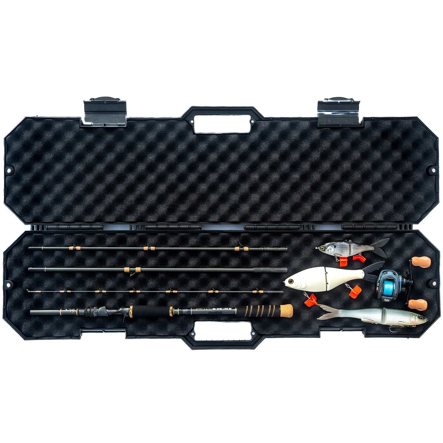 'The Daily' Limited Edition 4-Piece Travel Swimbait Rod Heavy Fast 1-5oz with Travel Case