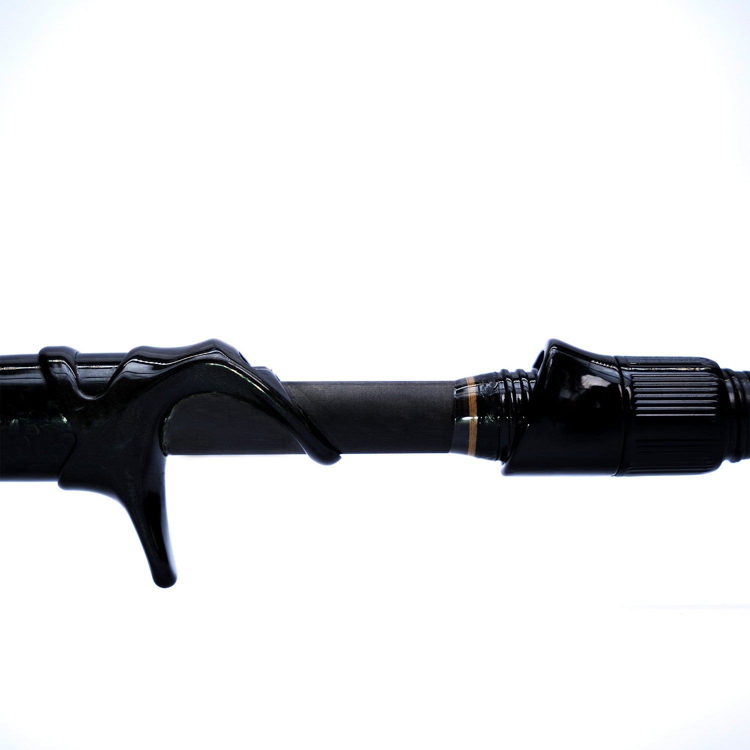 CoddRod Swimbait Casting Rod - Glossy Black Compressed Carbon Fiber Skeleton Style Reel Seat - Leviathan Rods