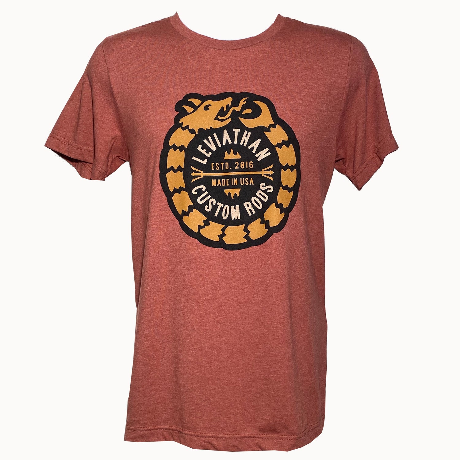 Leviathan Ouroboros Tee - Red - Leviathan Rods