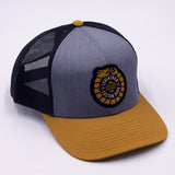 Ouroboros Logo Trucker Mesh Baseball Cap - Grey - Leviathan Rods