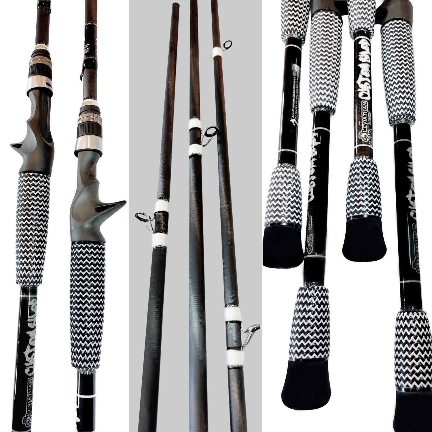 Trinity Bass Casting Rod - White