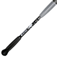 Omega Finesse Swimbait Casting Rod - black and checked split grips - Leviathan Rods