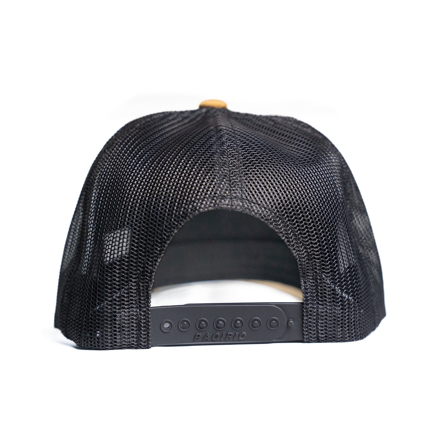 Ouroboros Logo Trucker Mesh Baseball Cap - Gold - Leviathan Rods