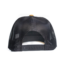 Ouroboros Logo Trucker Mesh Baseball Cap - Gold - Leviathan Rods