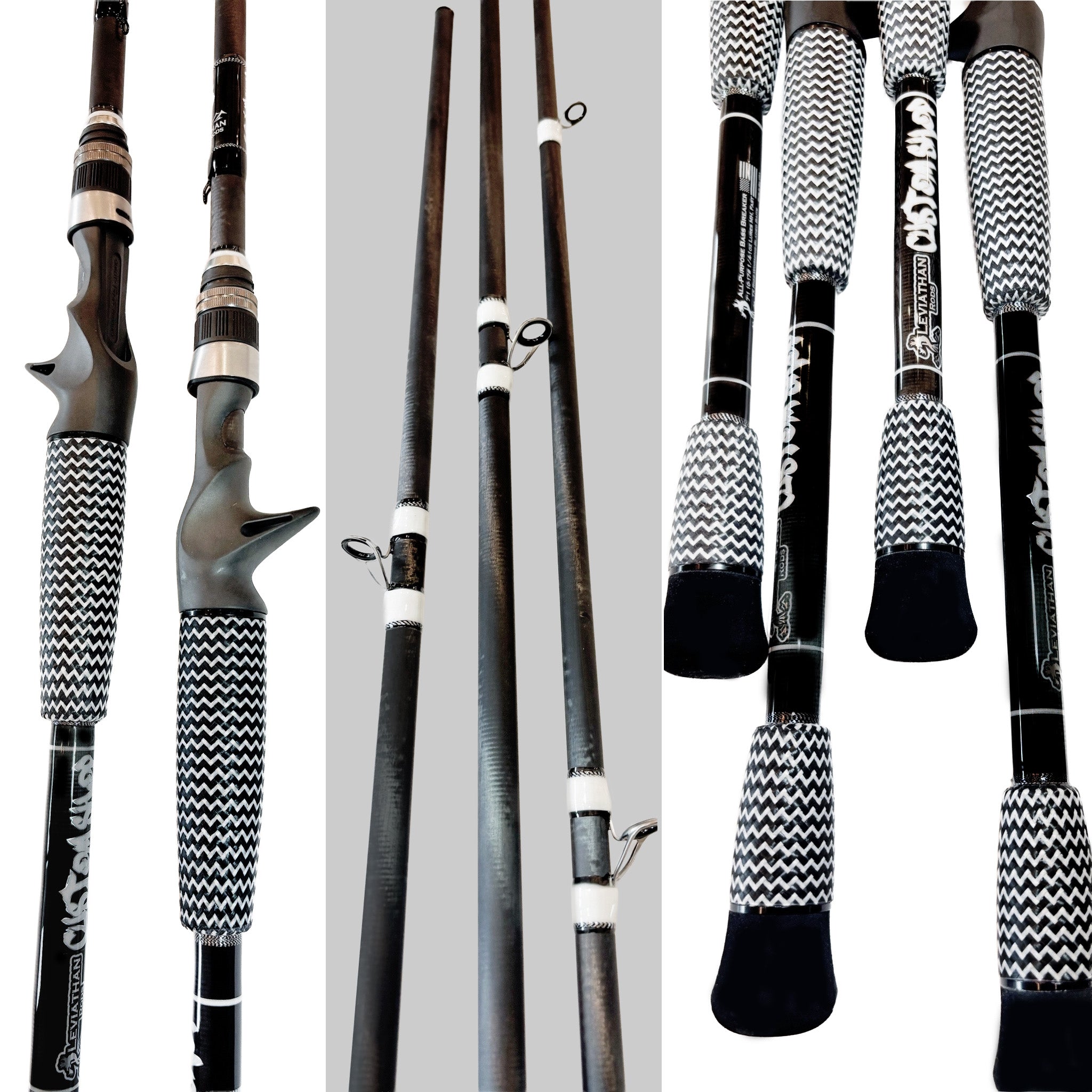 Trinity Bass Casting Rod - White – Leviathan Rods